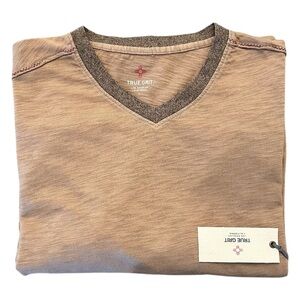 True Grit Venice Long Sleeve V-Neck T-Shirt Sz. L